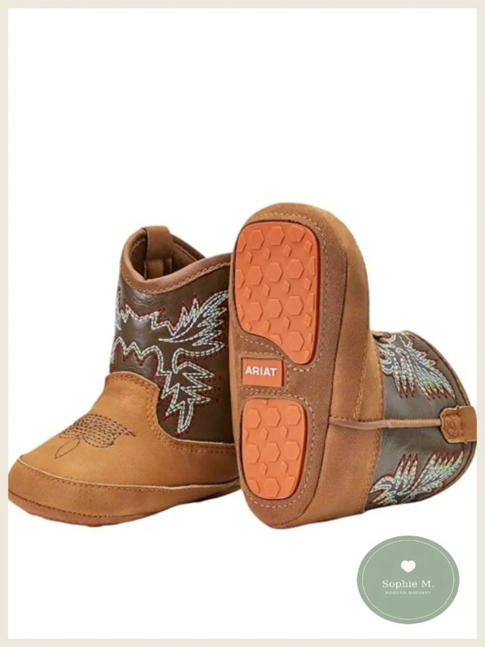ARIAT Infant Unisex Western Boots Pull-On Hook Eye Closure Ankle Bootie